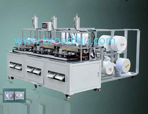 杯型口罩熱壓成型機